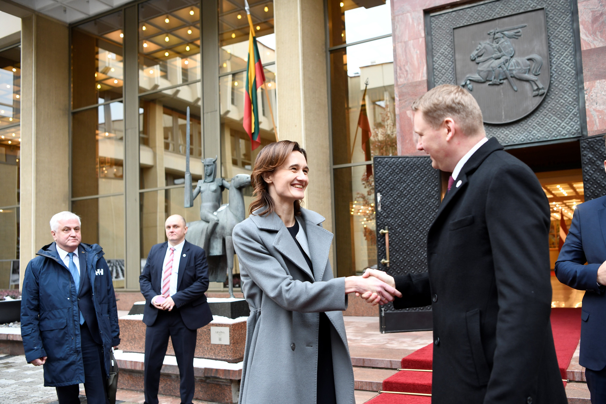 Saeimas priekšsēdētājs Edvards Smiltēns vizītē viesojas Lietuvā, 2022.gada 29.novembris. Foto: Juris Vīgulis, Saeima.